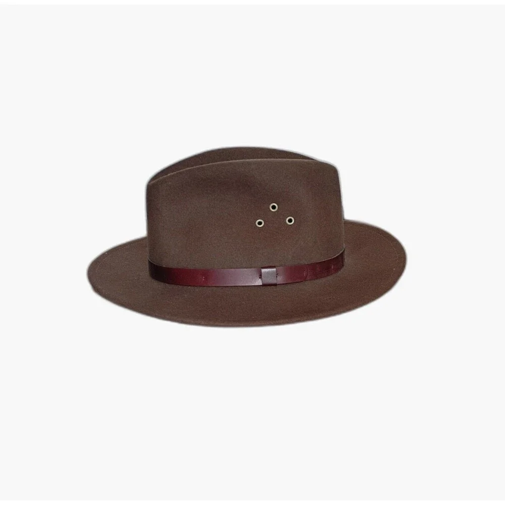 Country Gentleman Lite Felt Safari Hat Medium Brown Made in USA